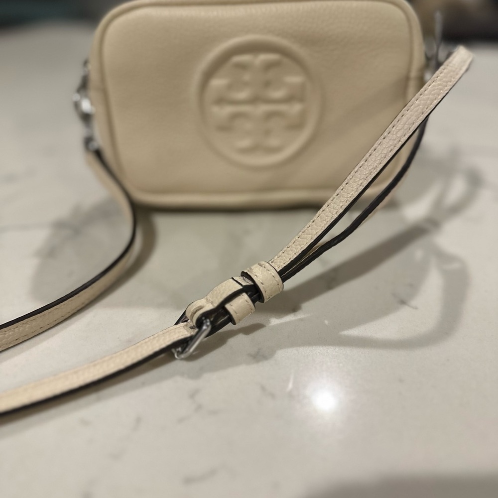Tory Burch Perry Bombe Mini Bag with a very faint spot